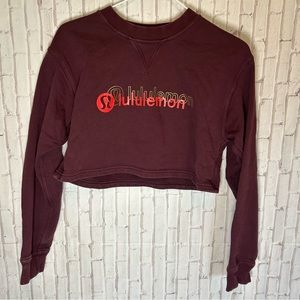 Lululemon All Yours Cropped Lunar New Year Sz 4 Cassis Red Limited Edition Rare